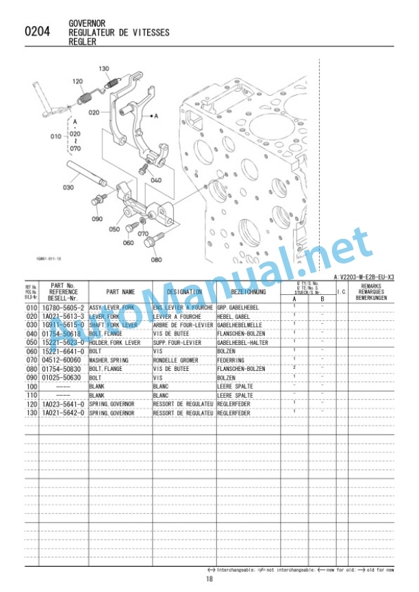 Kubota V2203-M-E2B-EU-X3 Diesel Engine Parts Manual PDF 4 Kubota V2203-M-E2B-EU-X3 Diesel Engine Parts Manual PDF - Image 4