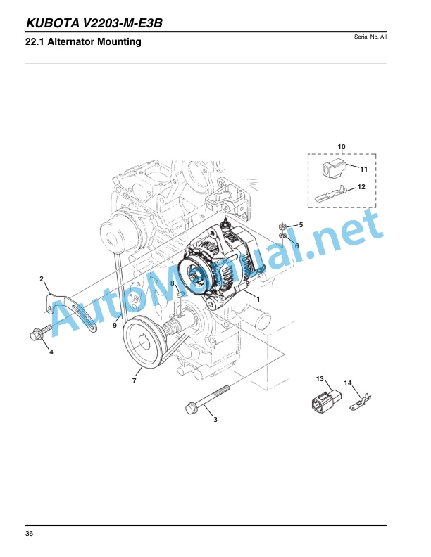Kubota V2203-M-E3B-1, V2203-M-E3B-2, V2403 Parts Manual PDF 4 Kubota V2203-M-E3B-1, V2203-M-E3B-2, V2403 Parts Manual PDF-4
