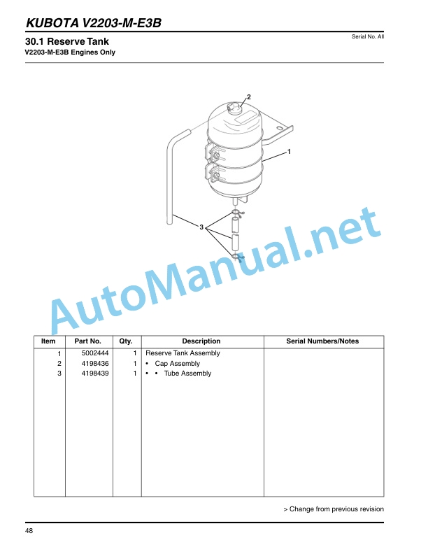 Kubota V2203-M-E3B-1, V2203-M-E3B-2, V2403 Parts Manual PDF 5 Kubota V2203-M-E3B-1, V2203-M-E3B-2, V2403 Parts Manual PDF-5