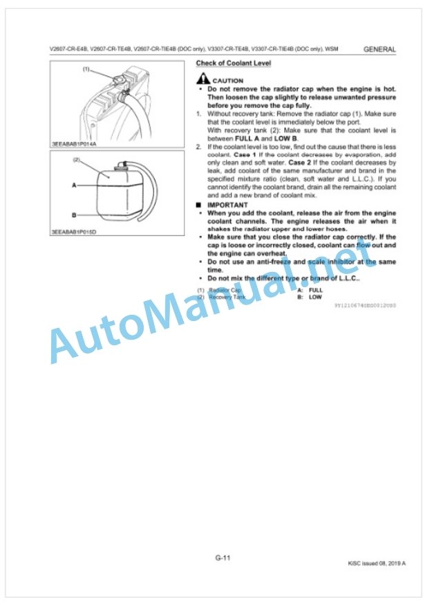 Kubota V2607-CR-E4B, V2607-CR-TE4B, V2607 Workshop Manual PDF 2 Kubota V2607-CR-E4B, V2607-CR-TE4B, V2607 Workshop Manual PDF-2
