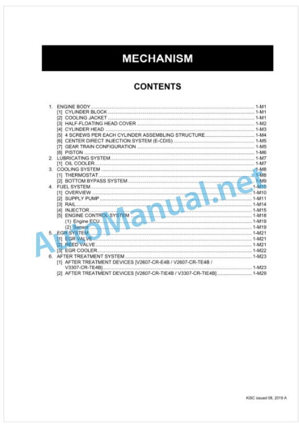Kubota V2607-CR-E4B, V2607-CR-TE4B, V2607 Workshop Manual PDF 3 Kubota V2607-CR-E4B, V2607-CR-TE4B, V2607 Workshop Manual PDF-3