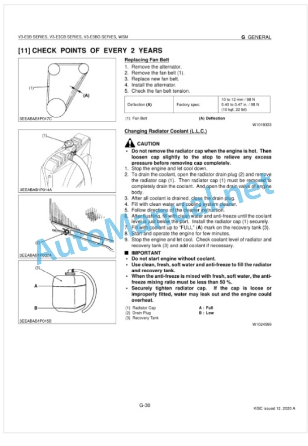 Kubota V3-E3B, V3-E3CB, V3-E3BG Series Diesel Engine Workshop Manual PDF 2 Kubota V3-E3B, V3-E3CB, V3-E3BG Series Diesel Engine Workshop Manual PDF-2