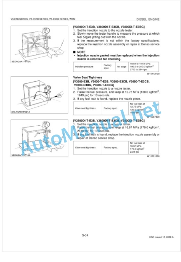 Kubota V3-E3B, V3-E3CB, V3-E3BG Series Diesel Engine Workshop Manual PDF 4 Kubota V3-E3B, V3-E3CB, V3-E3BG Series Diesel Engine Workshop Manual PDF-4
