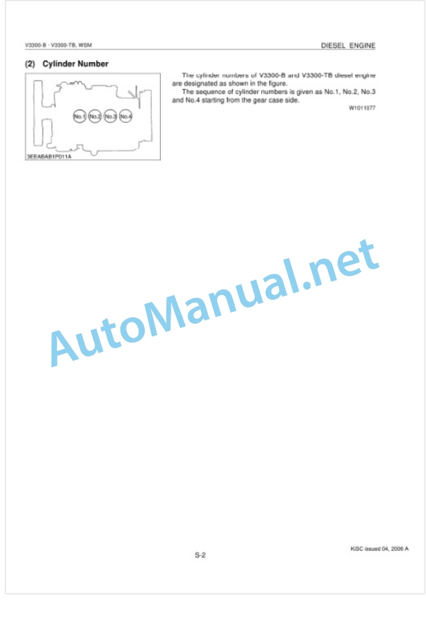 Kubota V3300-B, V3300-TB Diesel Engine Workshop Manual PDF 2 Kubota V3300-B, V3300-TB Diesel Engine Workshop Manual PDF-2
