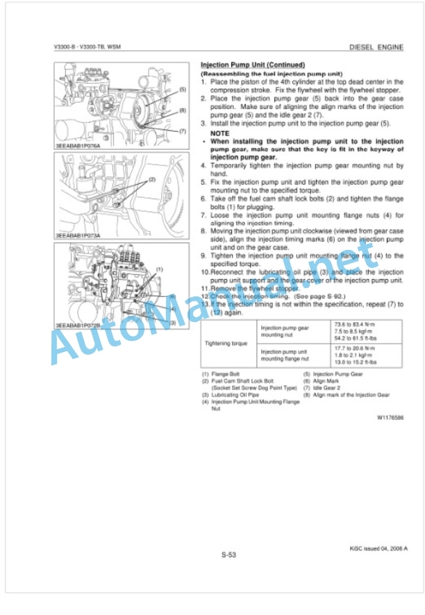 Kubota V3300-B, V3300-TB Diesel Engine Workshop Manual PDF 4 Kubota V3300-B, V3300-TB Diesel Engine Workshop Manual PDF-4