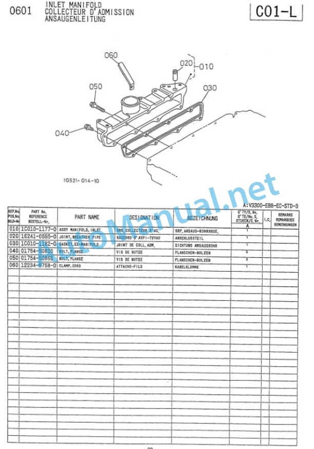 Kubota V3300-EBB-EC-STD3 Diesel Engine Parts Manual PDF 5 Kubota V3300-EBB-EC-STD3 Diesel Engine Parts Manual PDF-5