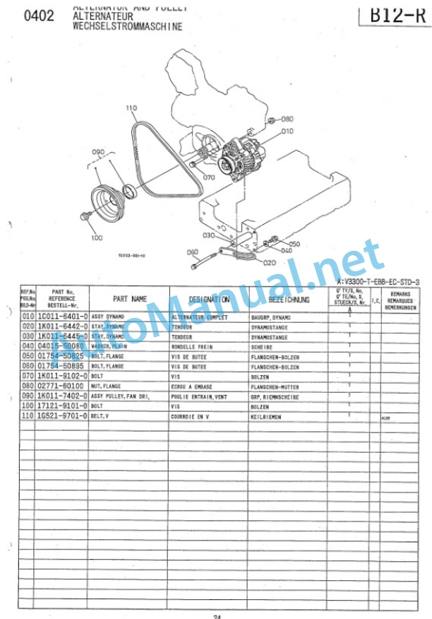 Kubota V3300-T-EBB-EC-STD3 Diesel Engine Parts Manual PDF 4 Kubota V3300-T-EBB-EC-STD3 Diesel Engine Parts Manual PDF-4