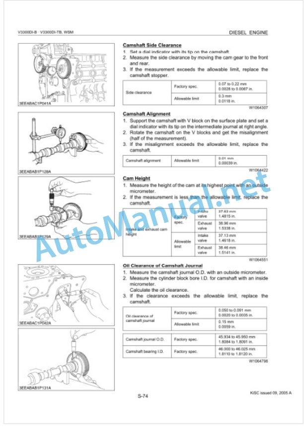 Kubota V3300DI-B, V3300DI-TB Diesel Engine Workshop Manual PDF 5 Kubota V3300DI-B, V3300DI-TB Diesel Engine Workshop Manual PDF-5