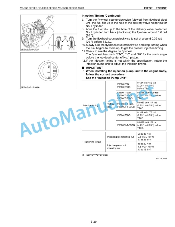 Kubota V3600-E3, V3600-T-E3, V3800-DI Workshop Manual PDF 4 Kubota V3600-E3, V3600-T-E3, V3800-DI Workshop Manual PDF-4