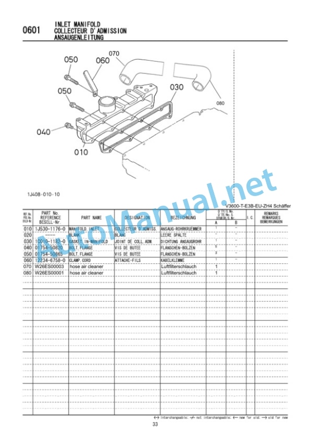 Kubota V3600-T-E3B-EU-ZH4 Diesel Engine Parts Manual PDF 5 Kubota V3600-T-E3B-EU-ZH4 Diesel Engine Parts Manual PDF-5