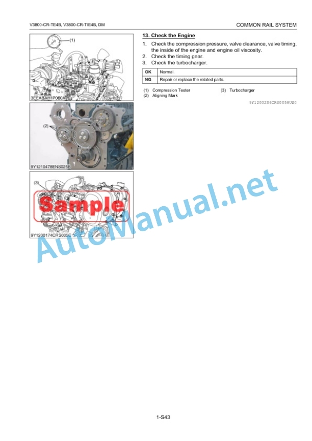 Kubota V3800-CR-TE4B, V3800-CR-TIE4B Common Rail System Diagnosis Manual 2 Kubota V3800-CR-TE4B, V3800-CR-TIE4B Common Rail System Diagnosis Manual-2