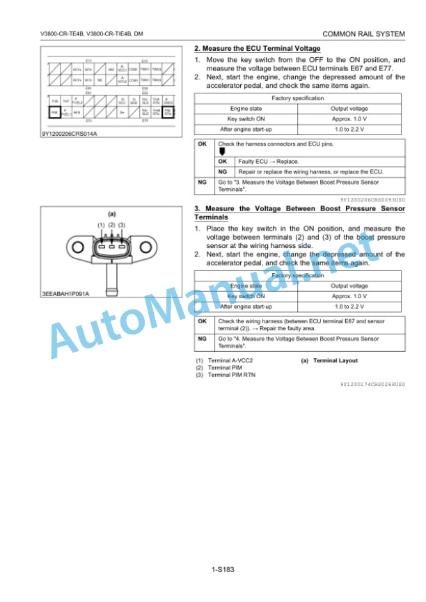 Kubota V3800-CR-TE4B, V3800-CR-TIE4B Common Rail System Diagnosis Manual 4 Kubota V3800-CR-TE4B, V3800-CR-TIE4B Common Rail System Diagnosis Manual-4