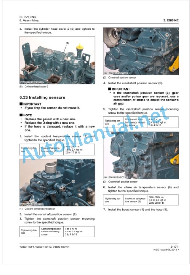 Kubota V3800-TIEF4, V3800-TIEF4C, V3800-TIEF4H Diesel Engine Workshop Manual PDF-5