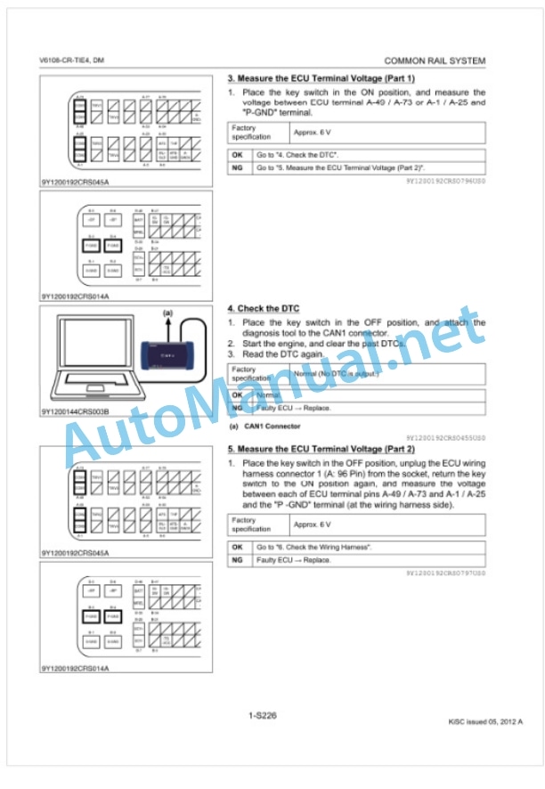 Kubota V6108-CR-TIE4 Common Rail System Diagnosis Manual 5 Kubota V6108-CR-TIE4 Common Rail System Diagnosis Manual-5