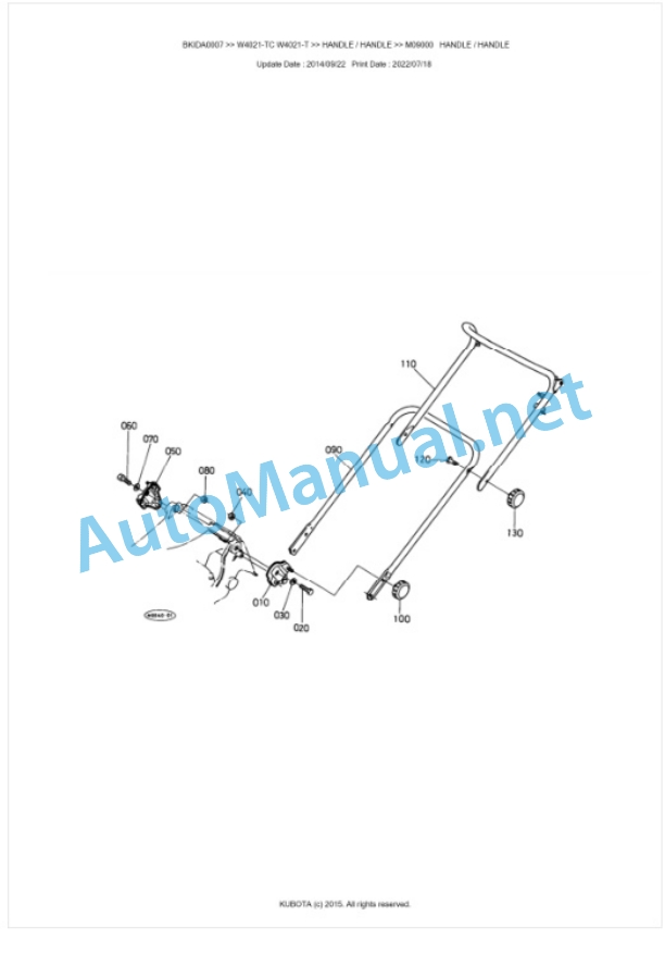Kubota W4021-TC, W4021-T Parts Manual PDF BKIDA0007 5 Kubota W4021-TC, W4021-T Parts Manual PDF BKIDA0007-5