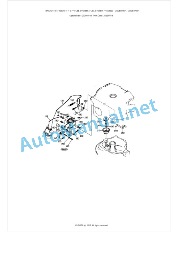 Kubota W5019-P P-S Parts Manual PDF BKIDA0110 3 Kubota W5019-P P-S Parts Manual PDF BKIDA0110-3