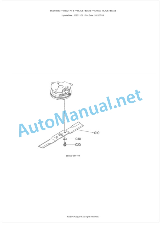 Kubota W5021-HT-B Parts Manual PDF BKIDA0060 5 Kubota W5021-HT-B Parts Manual PDF BKIDA0060-5