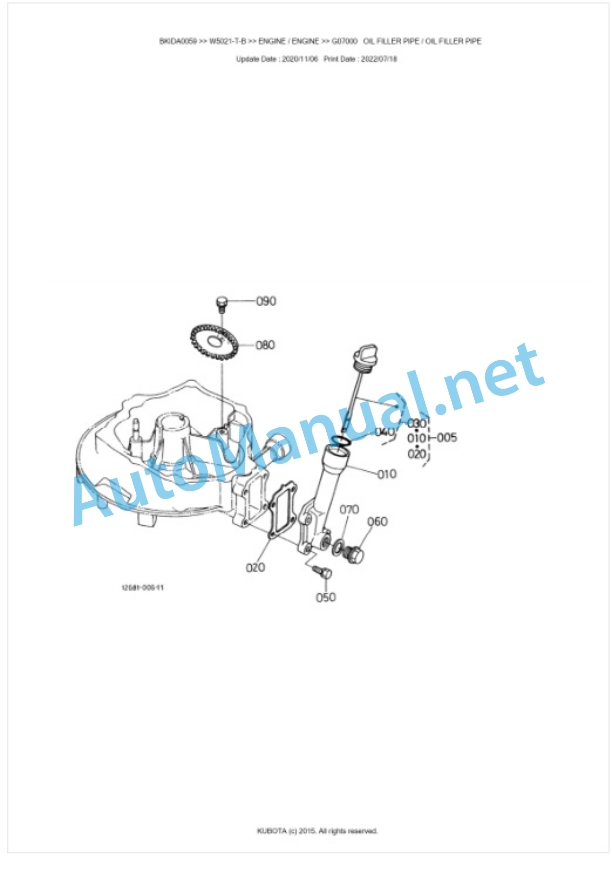 Kubota W5021-T-B Parts Manual PDF BKIDA0059 2 Kubota W5021-T-B Parts Manual PDF BKIDA0059-2