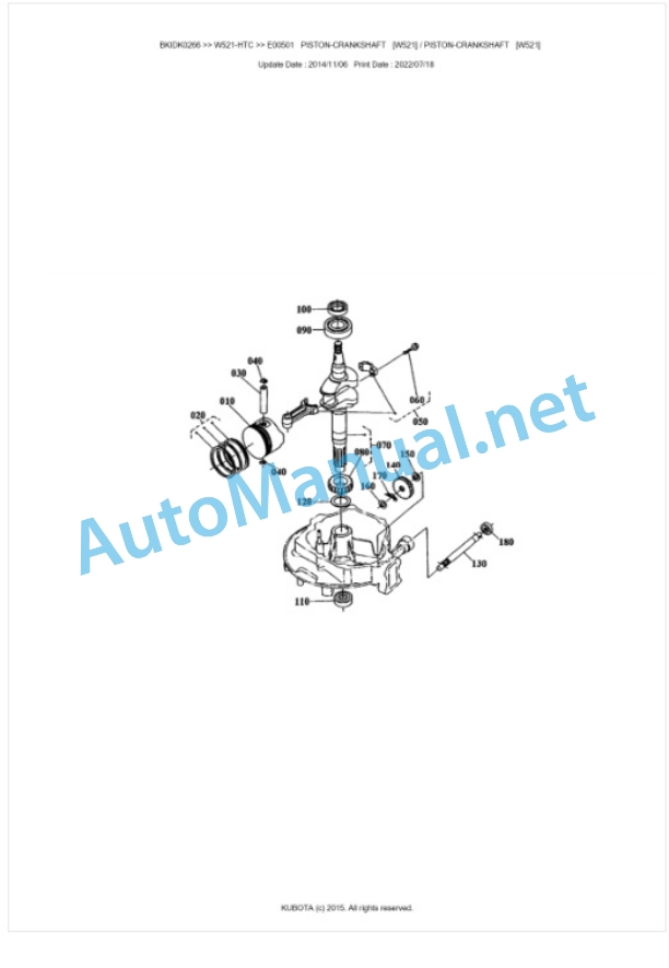 Kubota W521-HTC Parts Manual PDF BKIDK0266 2 Kubota W521-HTC Parts Manual PDF BKIDK0266-2
