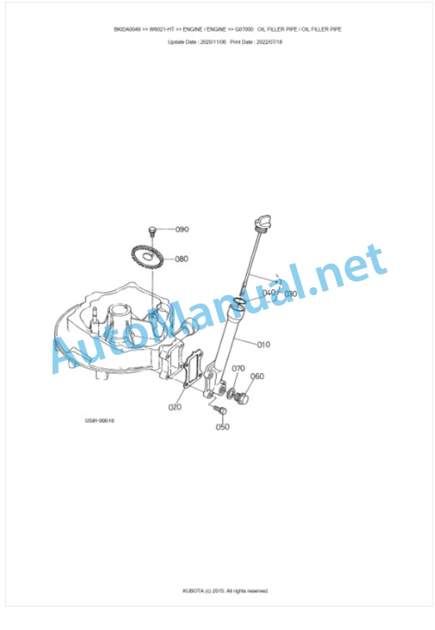 Kubota W6021-HT Parts Manual PDF BKIDA0049 2 Kubota W6021-HT Parts Manual PDF BKIDA0049-2