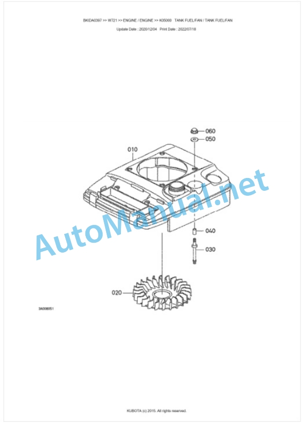 Kubota W721 Parts Manual PDF BKIDA0397 2 Kubota W721 Parts Manual PDF BKIDA0397-2