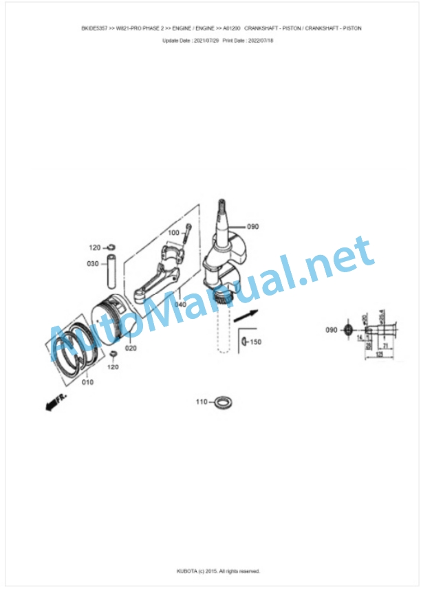 Kubota W821-PRO PHASE 2 Parts Manual PDF BKIDE5357 4 Kubota W821-PRO PHASE 2 Parts Manual PDF BKIDE5357-4