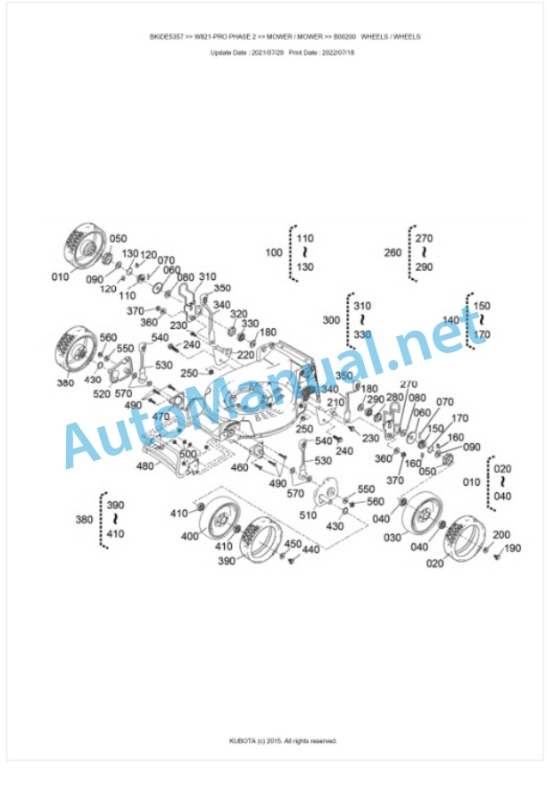 Kubota W821-PRO PHASE 2 Parts Manual PDF BKIDE5357 5 Kubota W821-PRO PHASE 2 Parts Manual PDF BKIDE5357-5