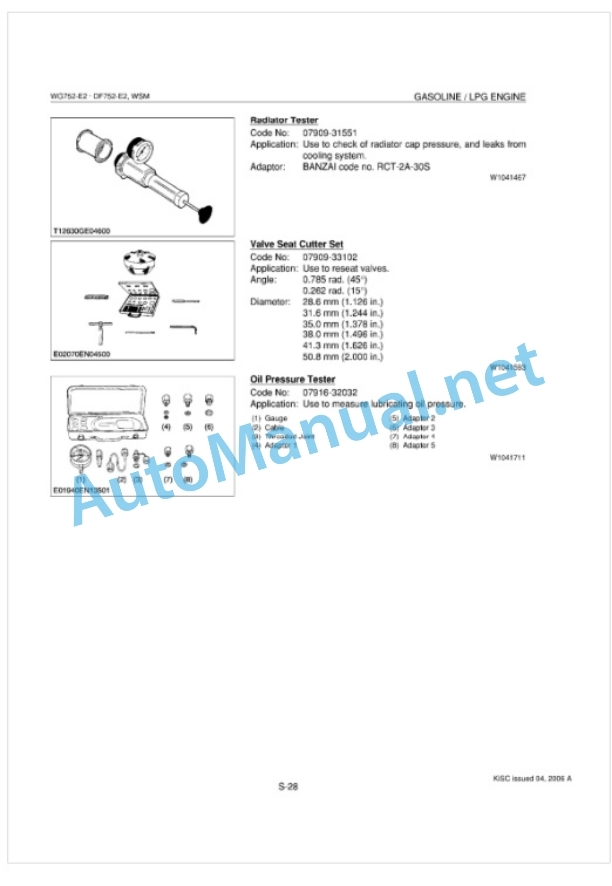Kubota WG725-E2, DF752-E2 Gasoline, LPG Engine Workshop Manual PDF 4 Kubota WG725-E2, DF752-E2 Gasoline, LPG Engine Workshop Manual PDF-4