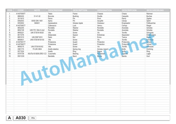 Kubota WR1100 C NA Bale Wrapper Parts Manual PDF-2