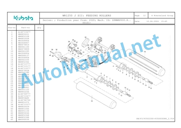 Kubota WR1250 Parts Manual PDF 4 Kubota WR1250 Parts Manual PDF-4