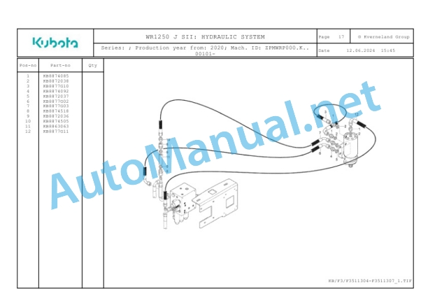Kubota WR1250 Parts Manual PDF 5 Kubota WR1250 Parts Manual PDF-5