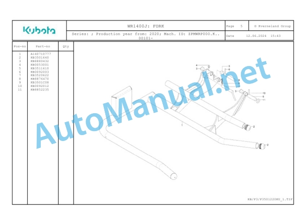 Kubota WR1400J Parts Manual PDF 2 Kubota WR1400J Parts Manual PDF-2