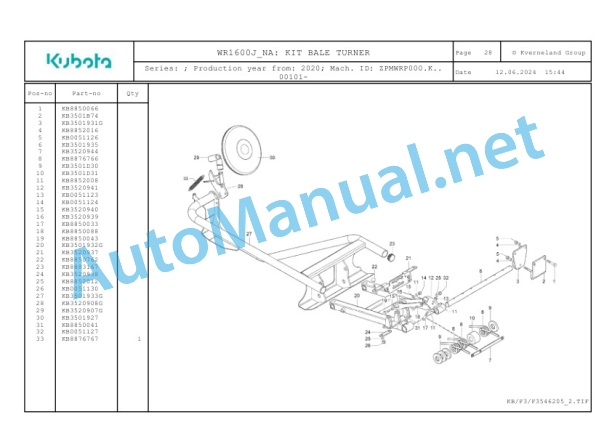 Kubota WR1600J-NA Parts Manual PDF 5 Kubota WR1600J-NA Parts Manual PDF-5