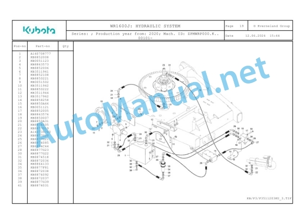 Kubota WR1600J Parts Manual PDF 4 Kubota WR1600J Parts Manual PDF-4