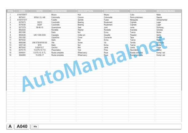 Kubota WR1850 J Bale Wrapper Parts Manual PDF 2 Kubota WR1850 J Bale Wrapper Parts Manual PDF-2