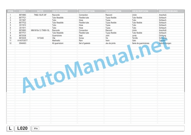 Kubota WR1850 J Bale Wrapper Parts Manual PDF 4 Kubota WR1850 J Bale Wrapper Parts Manual PDF-4