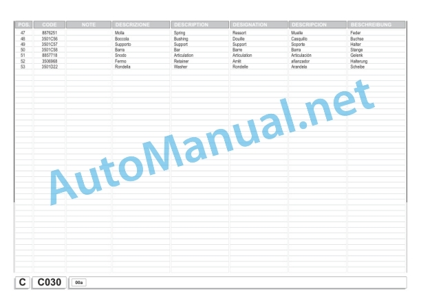 Kubota WR1850 J2 Bale Wrapper Parts Manual PDF 3 Kubota WR1850 J2 Bale Wrapper Parts Manual PDF-3