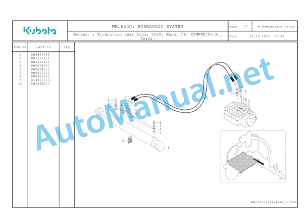 Kubota WR1850C Parts Manual PDF 4 Kubota WR1850C Parts Manual PDF-4