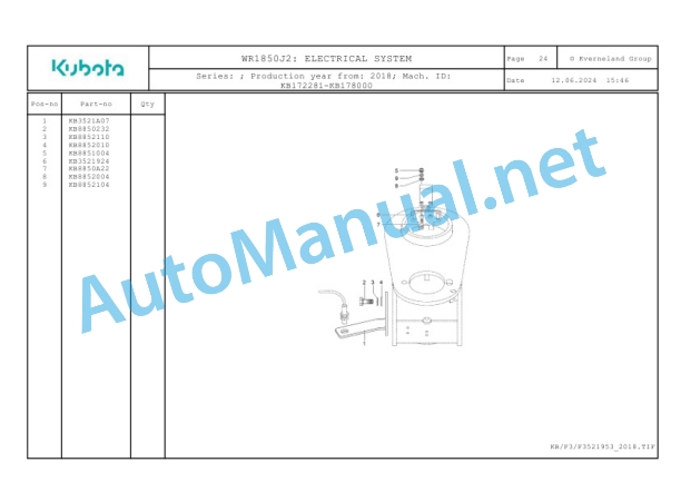 Kubota WR1850J2 Parts Manual PDF 5 Kubota WR1850J2 Parts Manual PDF-5