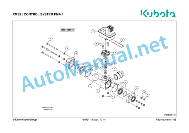 Kubota XMS2 Spraye Parts Manual PDF 3 Kubota XMS2 Spraye Parts Manual PDF-3