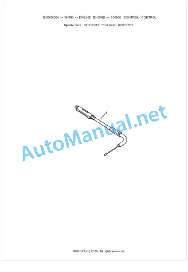 Kubota XN760 Parts Manual PDF BKIDK0564 4 Kubota XN760 Parts Manual PDF BKIDK0564-4