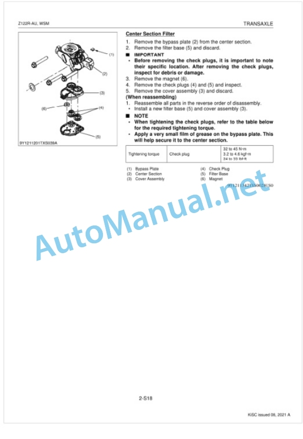 Kubota Z122R-AU Utility Vehicle Workshop Manual PDF 4 Kubota Z122R-AU Utility Vehicle Workshop Manual PDF-4