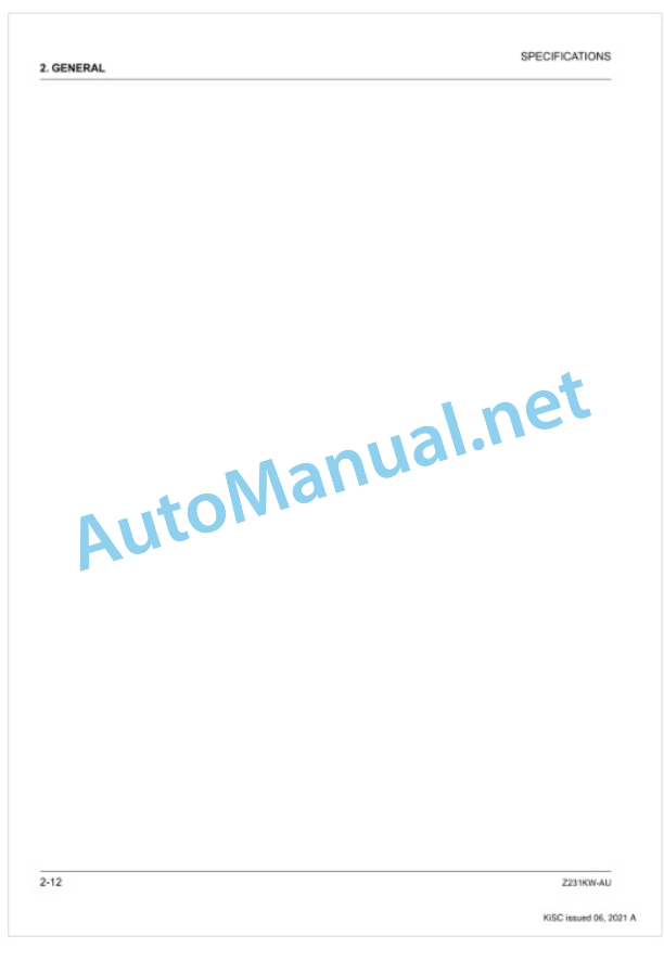 Kubota Z231KW-AU Workshop Manual PDF 2 Kubota Z231KW-AU Workshop Manual PDF-2
