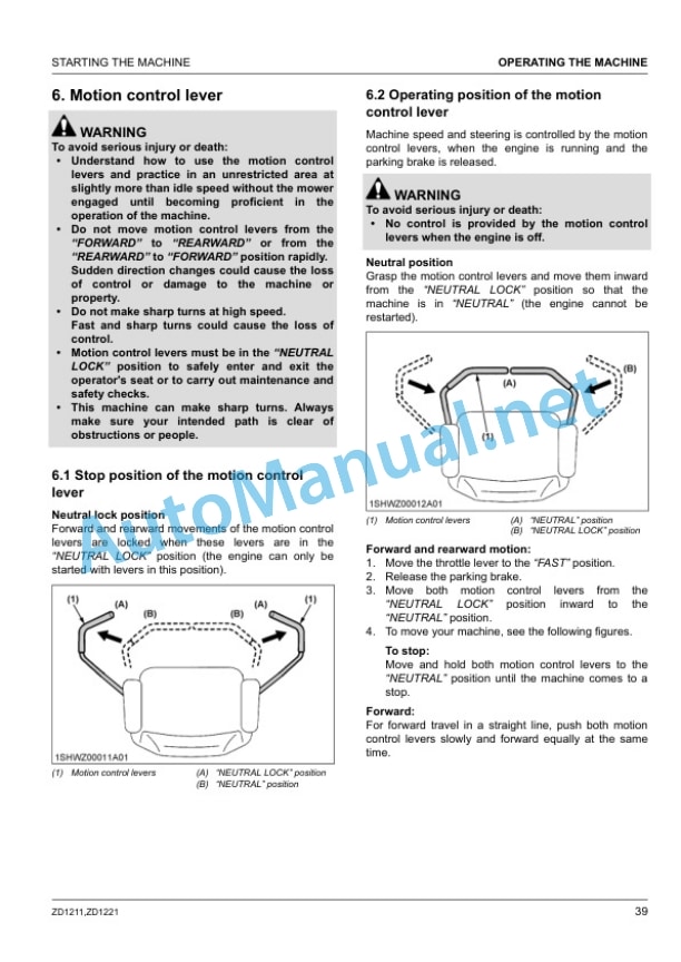 Kubota ZD1211-AU, ZD1211R-AU, ZD1211L Operators Manual PDF 3 Kubota ZD1211-AU, ZD1211R-AU, ZD1211L Operators Manual PDF - Image 3