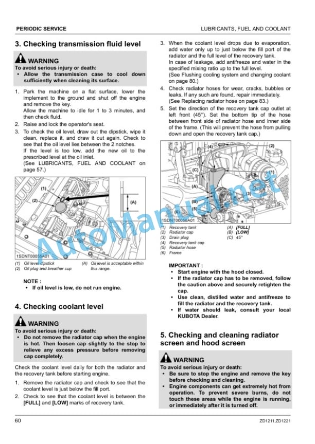 Kubota ZD1211-AU, ZD1211R-AU, ZD1211L Operators Manual PDF 4 Kubota ZD1211-AU, ZD1211R-AU, ZD1211L Operators Manual PDF - Image 4