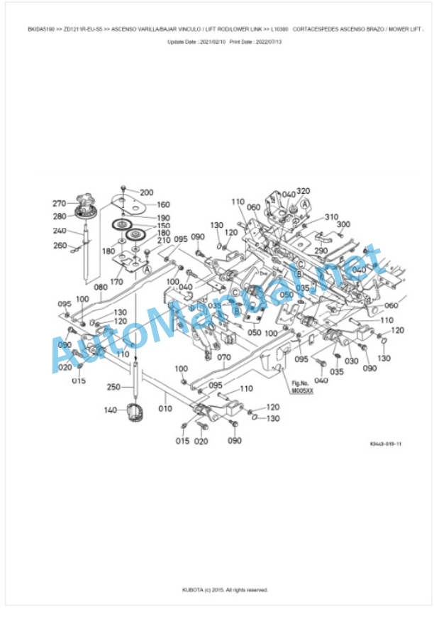 Kubota ZD1211R-EU-S5 Parts Manual PDF BKIDA5190 5 Kubota ZD1211R-EU-S5 Parts Manual PDF BKIDA5190-5