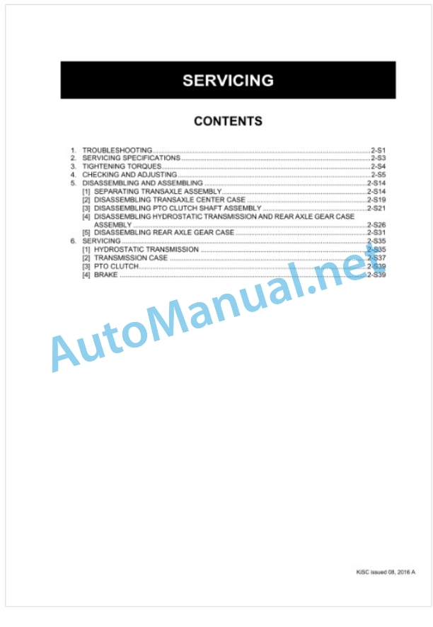 Kubota ZD321, ZD323, ZD326, ZD331 Workshop Manual PDF 4 Kubota ZD321, ZD323, ZD326, ZD331 Workshop Manual PDF-4
