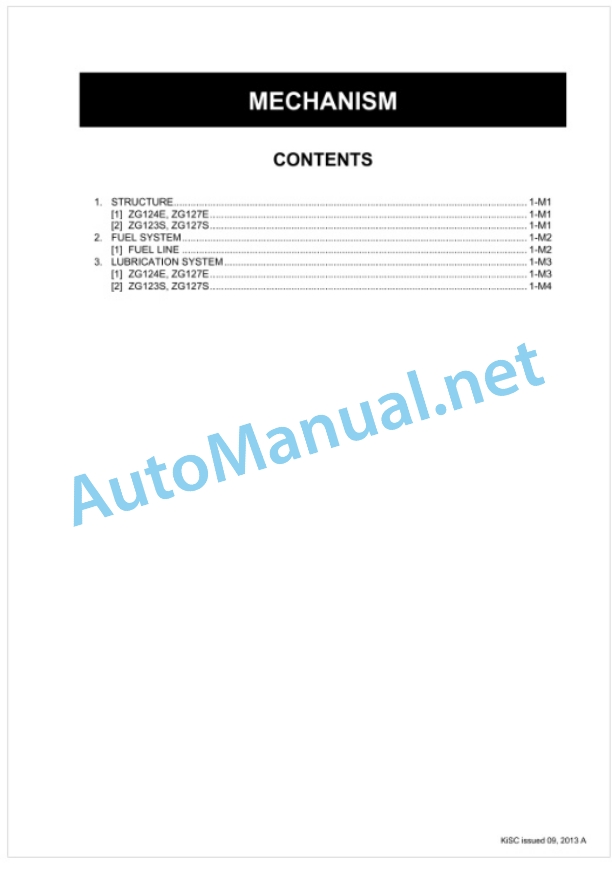 Kubota ZG124E, ZG123S, ZG127E, ZG127S Workshop Manual PDF 3 Kubota ZG124E, ZG123S, ZG127E, ZG127S Workshop Manual PDF-3