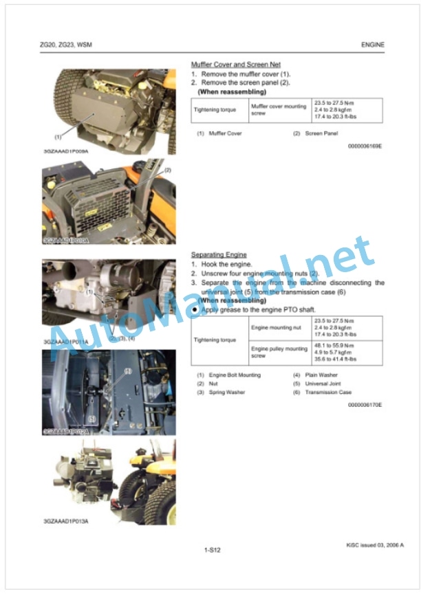 Kubota ZG20, ZG23 Zero Turn Mower Workshop Manual PDF 2 Kubota ZG20, ZG23 Zero Turn Mower Workshop Manual PDF-2