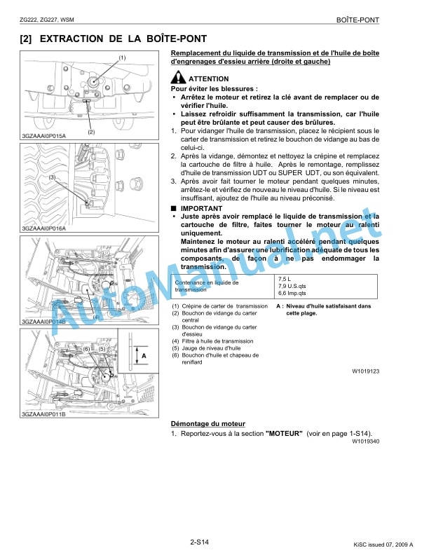 Kubota ZG222, ZG227 Supplement Workshop Manual PDF 4 Kubota ZG222, ZG227 Supplement Workshop Manual PDF-4